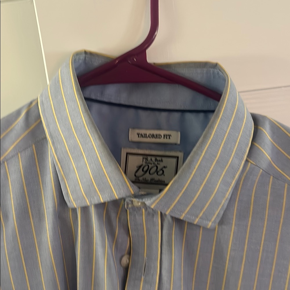 Jos. A. Bank Blue and Yellow Dress Shirts